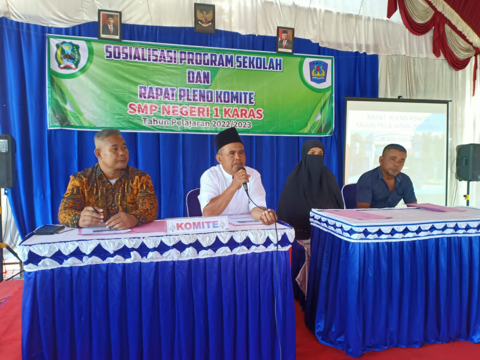 Sosialisasi Program Sekolah Dan Rapat Pleno Komite Smp Negeri 1 Karas